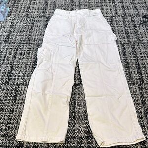 Aritzia White Cargo Pants